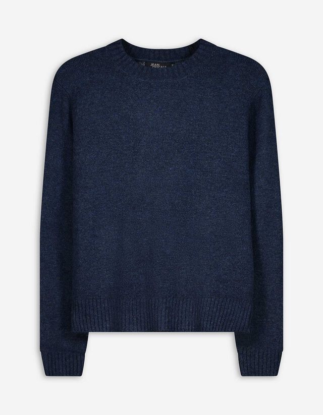 Pullover - Rundhals-Ausschnitt - dunkelblau