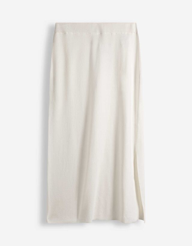 Strickrock - Wadenlang - wei&szlig;