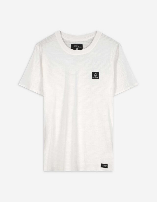 T-Shirt - Aufn&auml;her - wei&szlig;