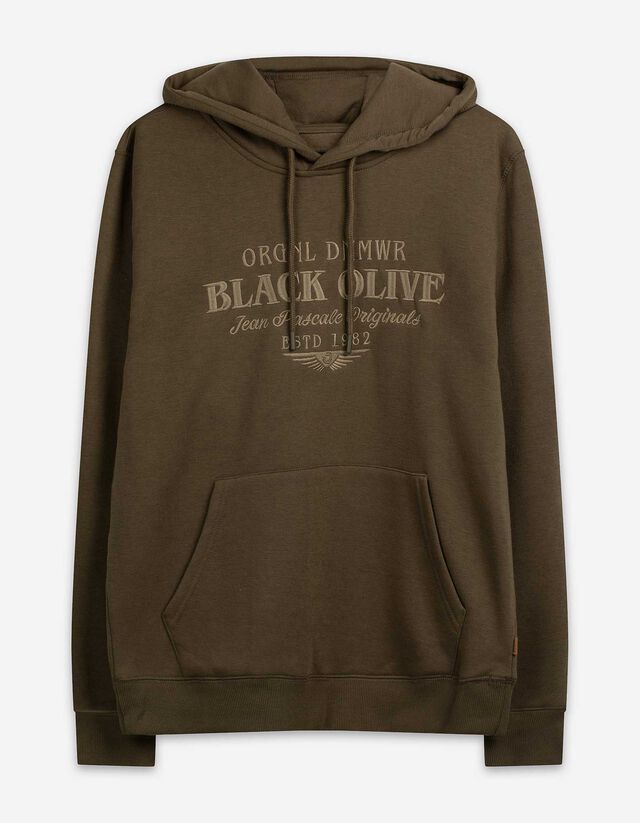 Sweatshirt - Stickerei - dunkelgr&uuml;n