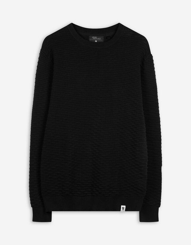 Pullover - Baumwolle - schwarz