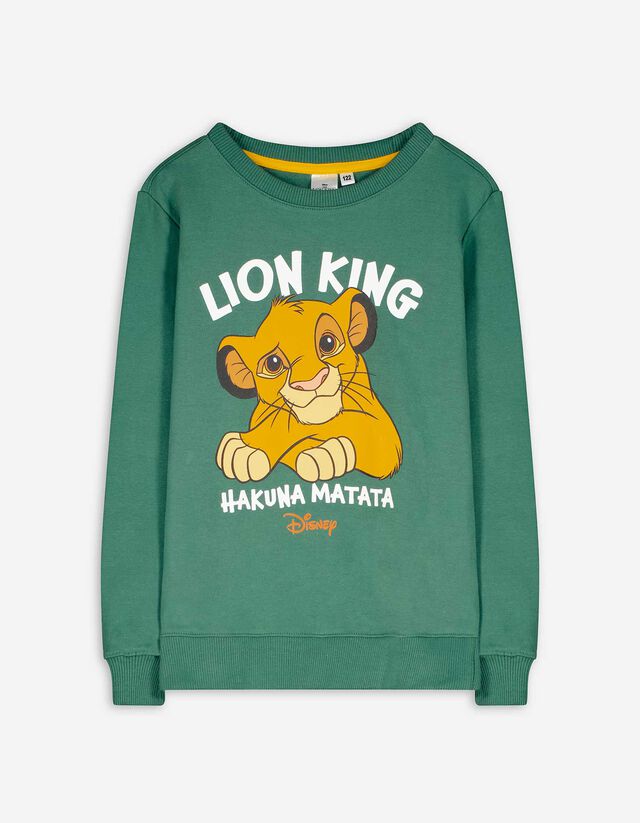 Sweatshirt - K&ouml;nig der L&ouml;wen - dunkelgr&uuml;n