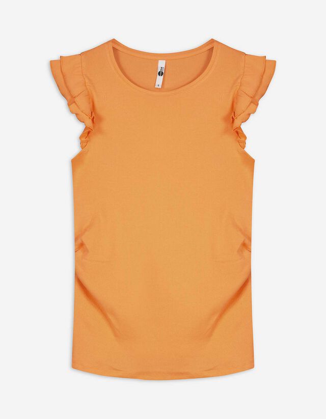 T-Shirt - Umstandsmode - orange