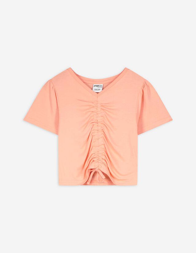 T-Shirt - Viskose-Mix - orange