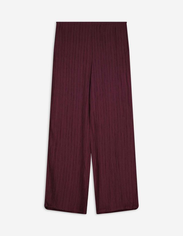 Palazzohose - Viskose-Mix - dunkellila