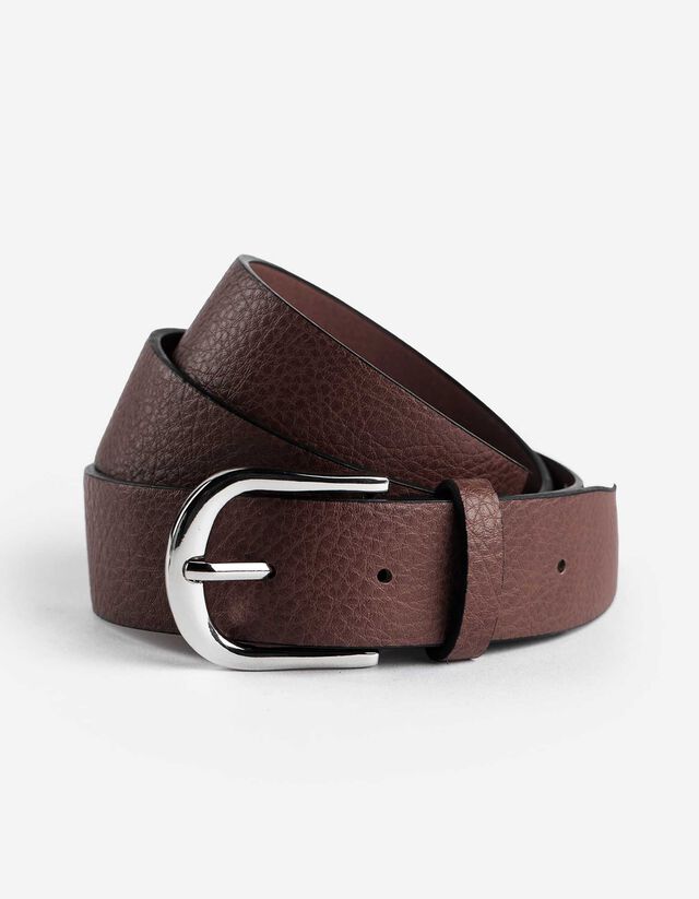 G&uuml;rtel - Lederoptik - braun