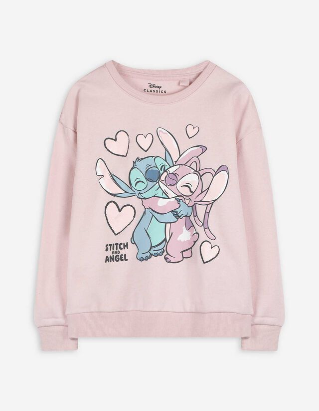 Sweatshirt - Lilo & Stitch - rosa