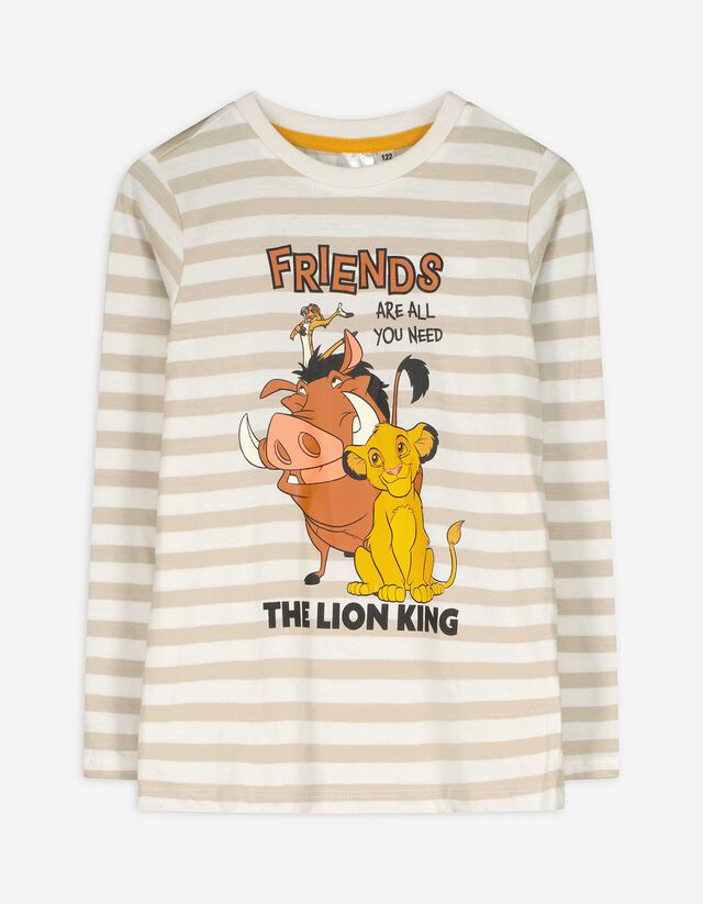 Langarmshirt - K&ouml;nig der L&ouml;wen - wei&szlig;