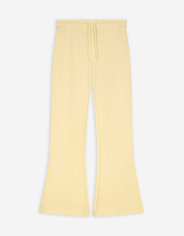 Jogginghose - Flared Fit - hellgelb