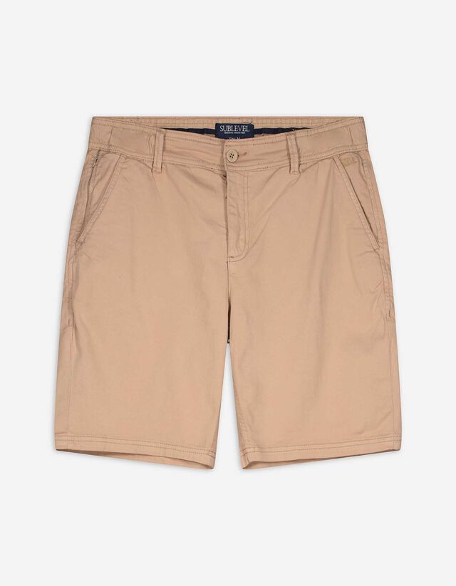 Chinoshorts - Baumwoll-Mix - beige