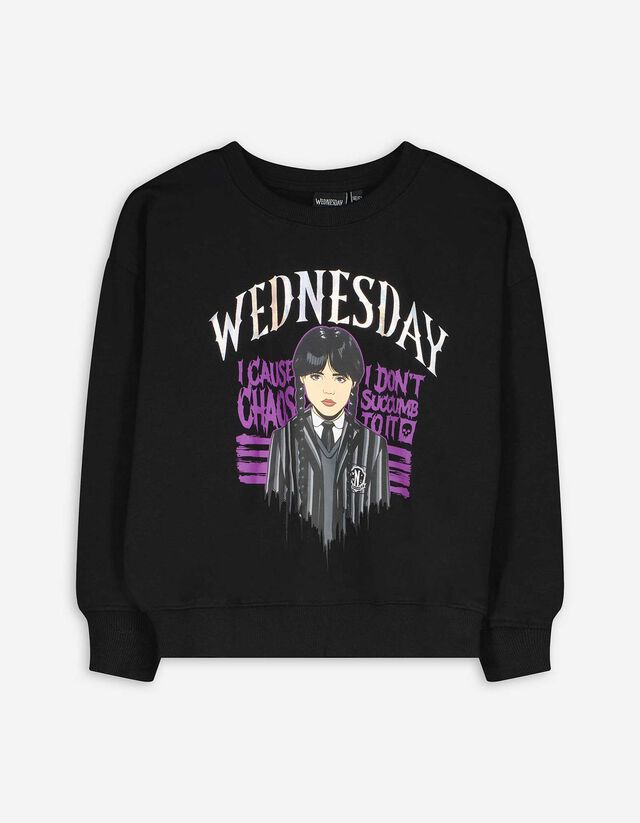 Sweatshirt - Wednesday - schwarz