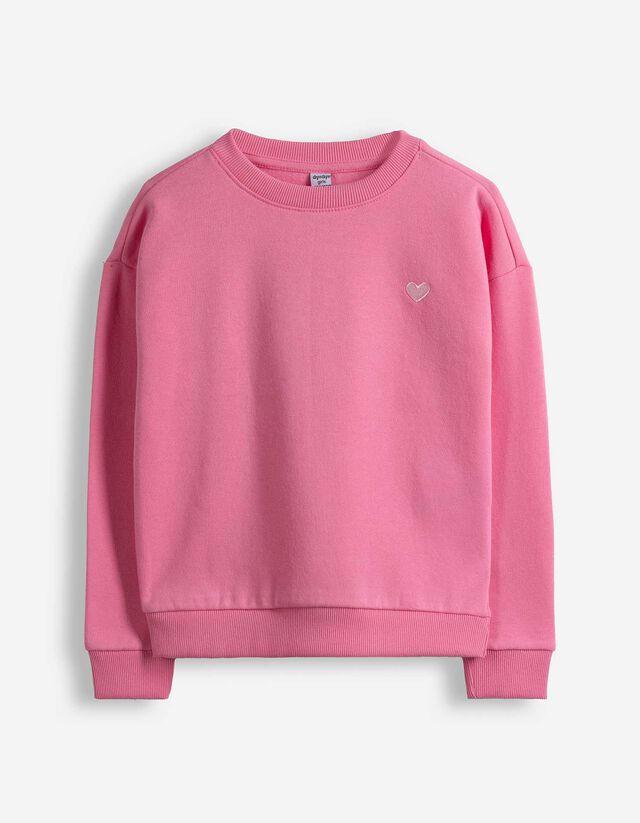 Sweatshirt - Stickereien - pink