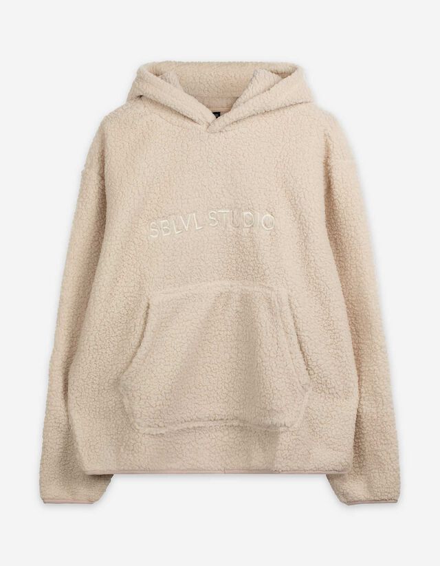 Hoodie - Schriftzug - beige