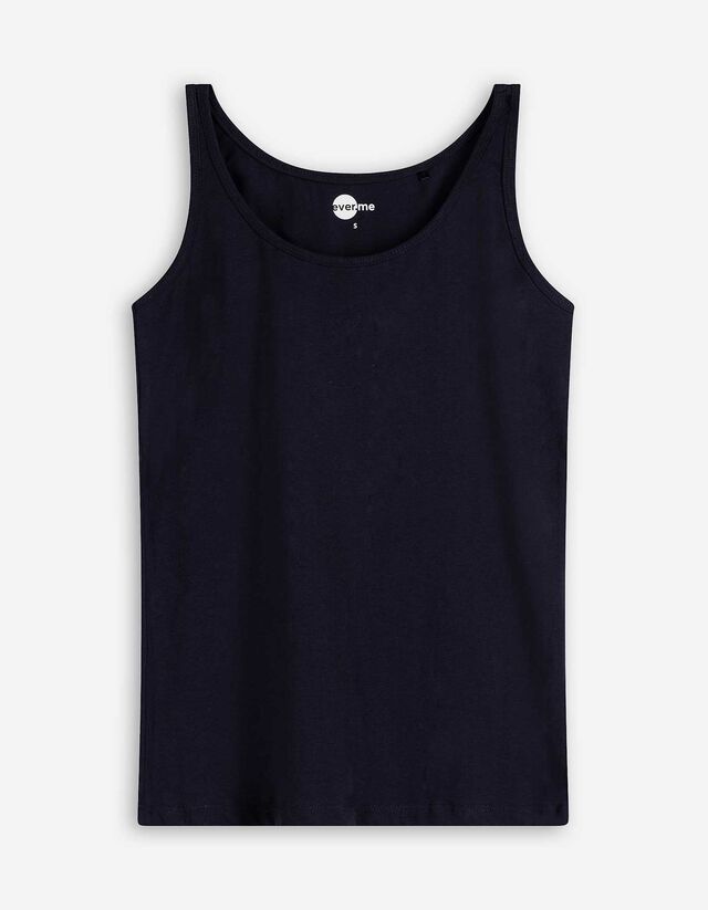 Tanktop - einfarbig - dunkelblau