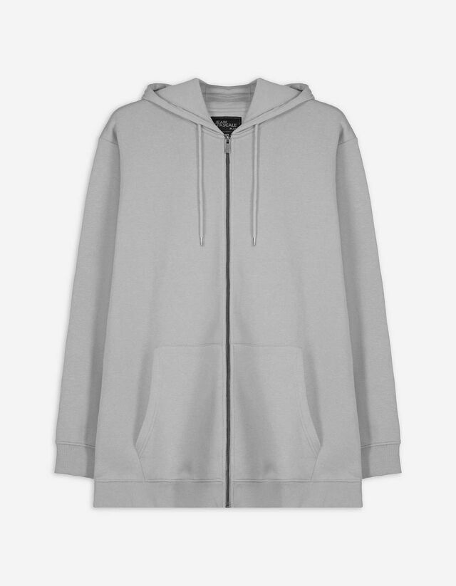 Sweatjacke - Regular Fit - grau