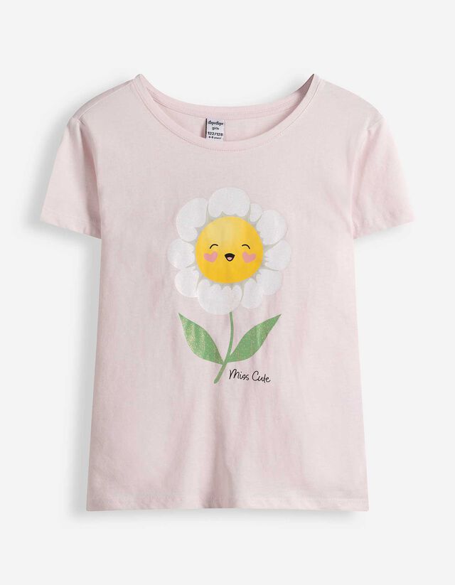 T-Shirt - Frontprint - rosa