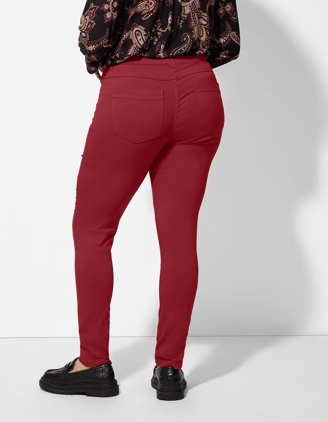 Jeggings - Regular Waist - dunkelrot