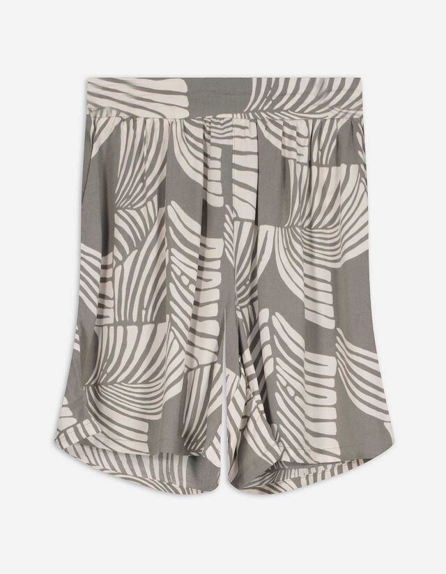 Shorts - Allover-Print - hellgr&uuml;n
