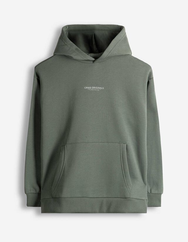 Hoodie - Oversized Fit - dunkelgr&uuml;n