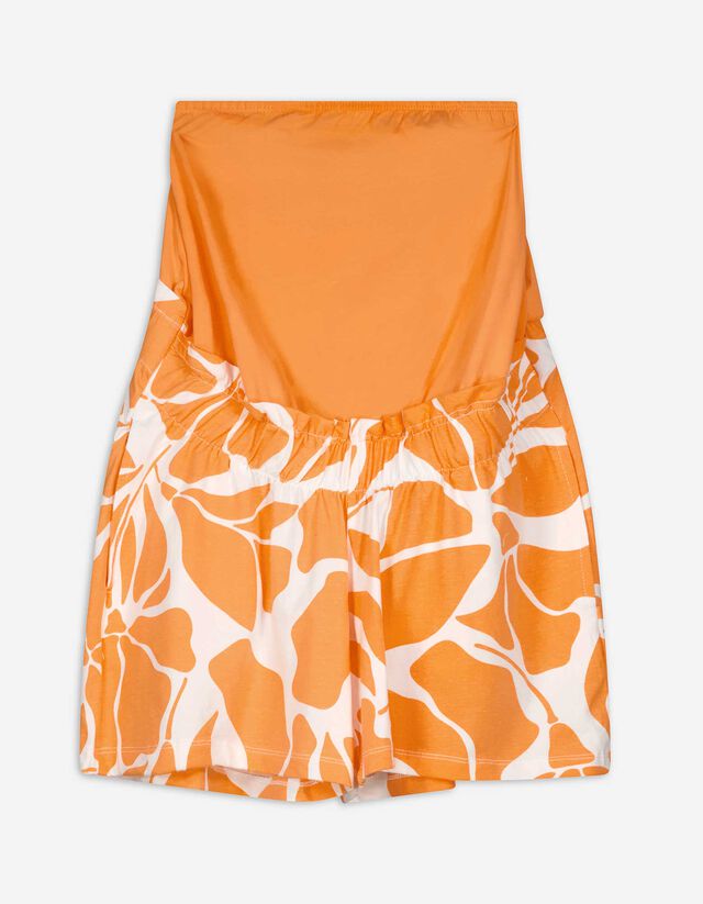 Umstandshose - Baumwoll-Mix - orange