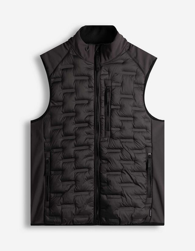 Weste - Geometrisches Muster - schwarz