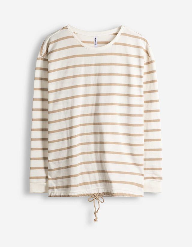 Pullover - Kordel - wei&szlig;