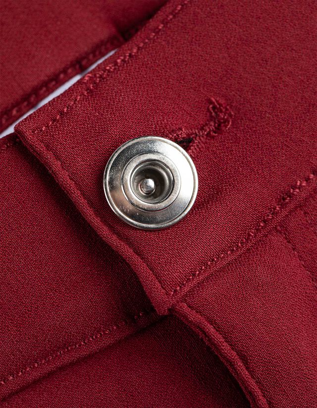 Jeggings - Regular Waist - dunkelrot