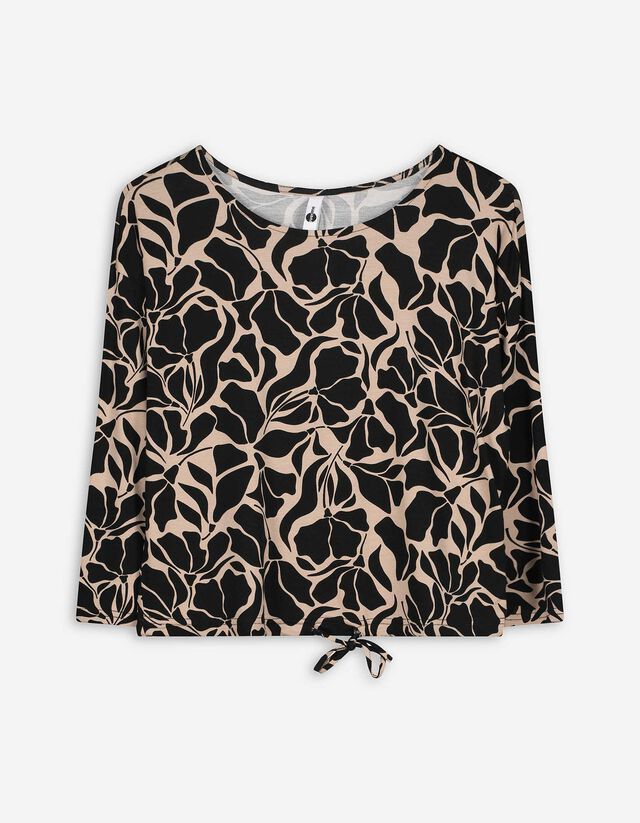 Shirt - Knotendetail - beige