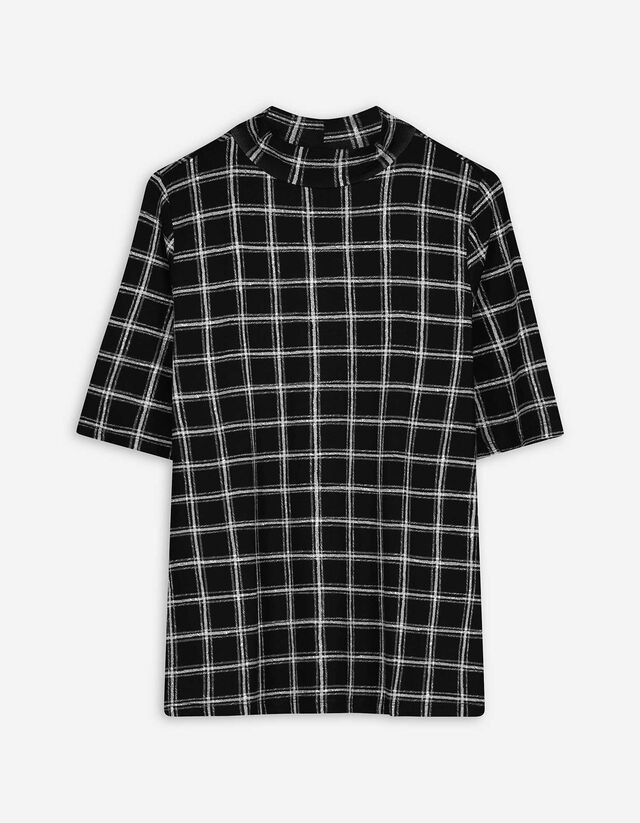 Shirt - Viskose-Mix - schwarz