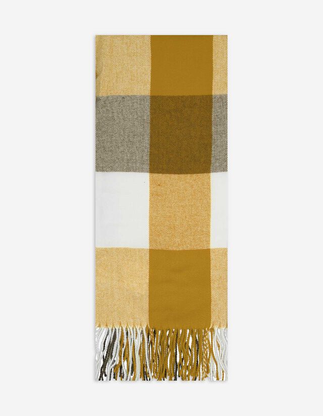 Schal - Karomuster - gr&uuml;n