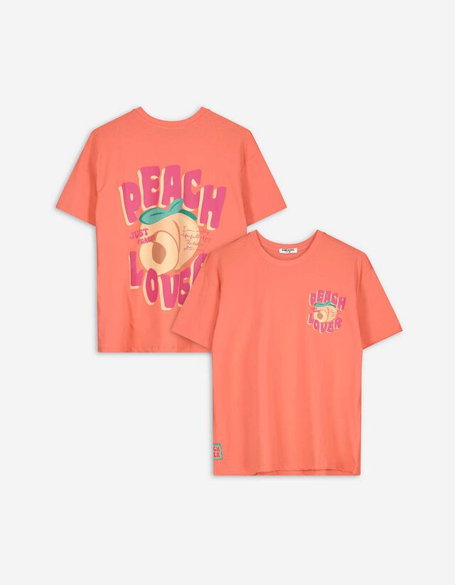 T-Shirt - R&uuml;ckenprint - hellrot