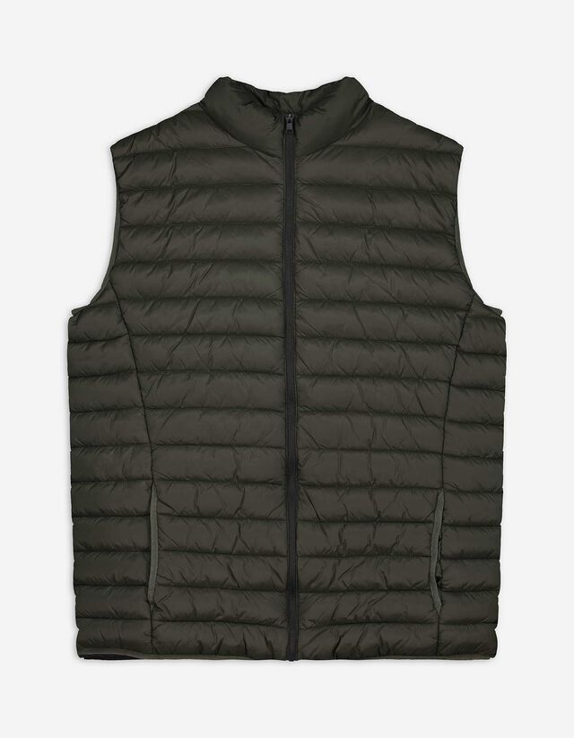 Weste - Stehkragen - dunkelgr&uuml;n