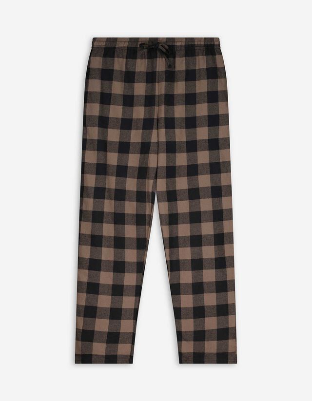 Pyjamahose - Flanell - gr&uuml;n