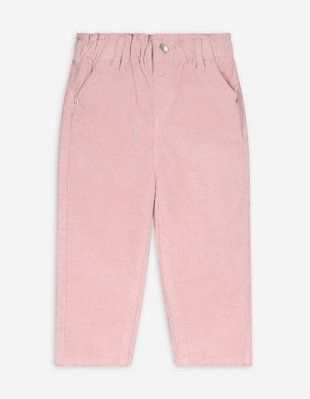 Cordhose - Glitzerprint - rosa