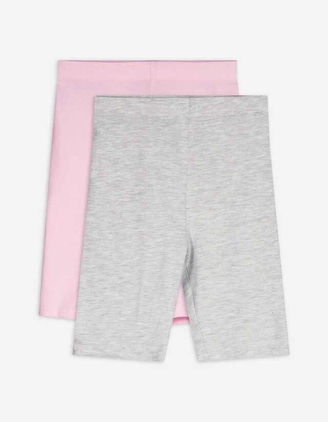 Radlerhose - 2er-Pack - pink