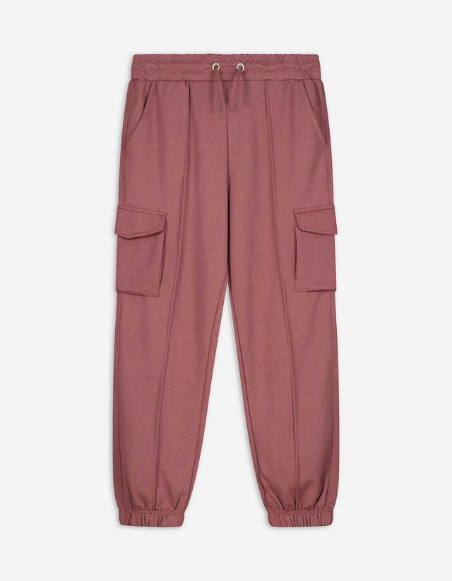 Fallschirmhose - Elastischer Bund - dunkelrot