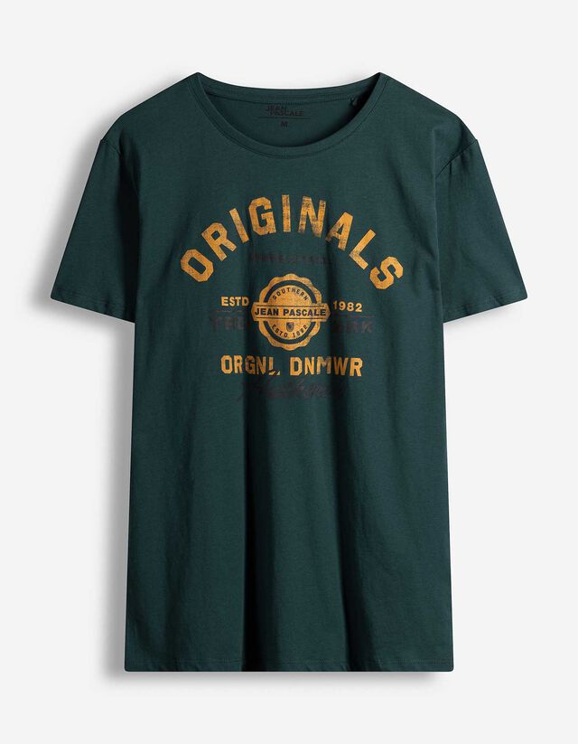 T-Shirt - Frontprint - dunkelgr&uuml;n