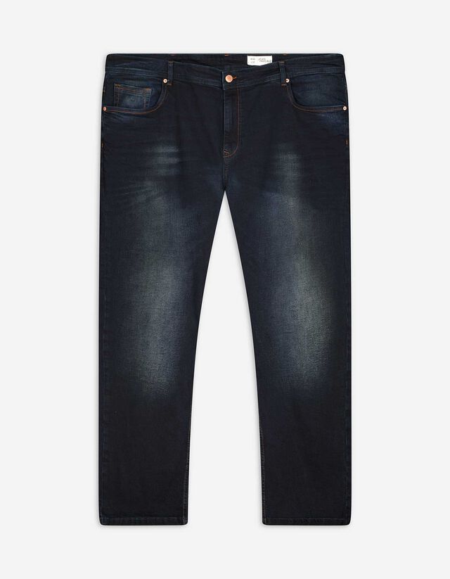 Jeans - Straight Fit - dunkelblau