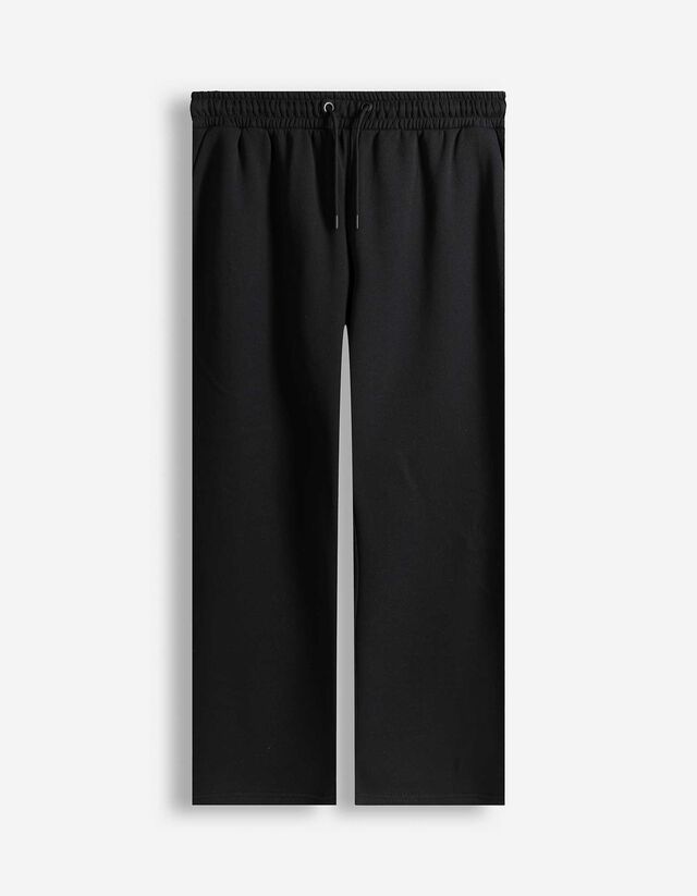 Jogginghose - einfarbig - schwarz