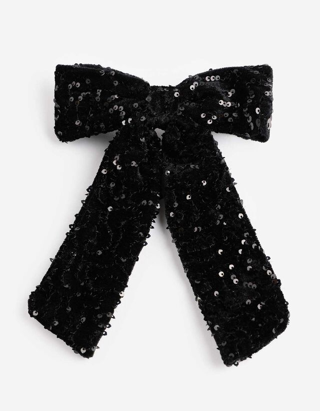 Haarklammer - Schleifen - schwarz