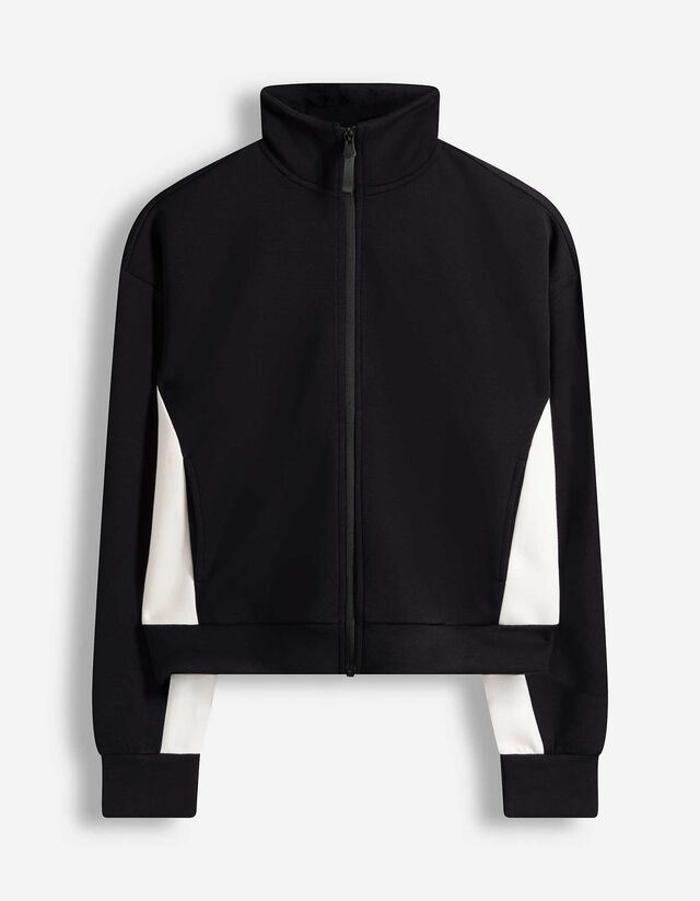 Sweatjacke - Modal-Anteil - schwarz