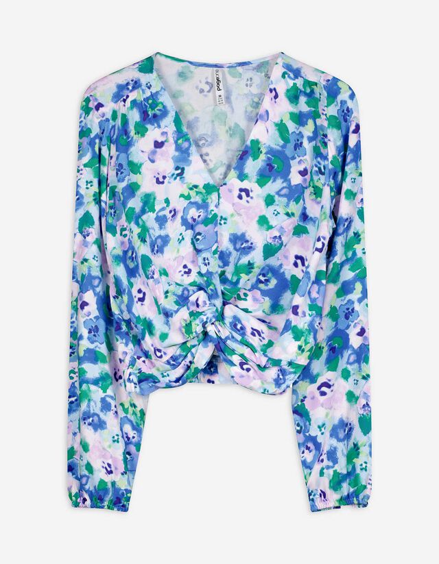 Cropped Langarmshirt - LENZING&trade; ECOVERO&trade;