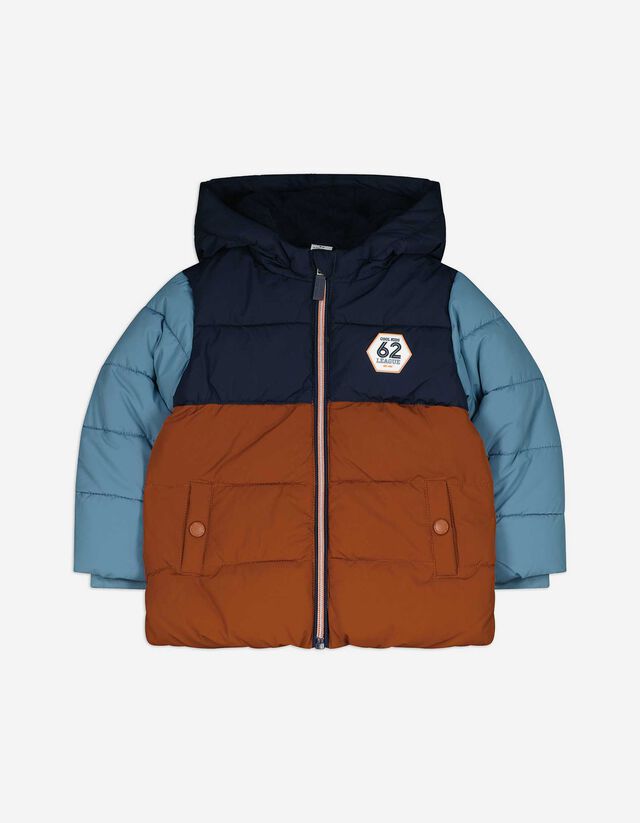 Steppjacke - Color-Blocking - dunkelblau