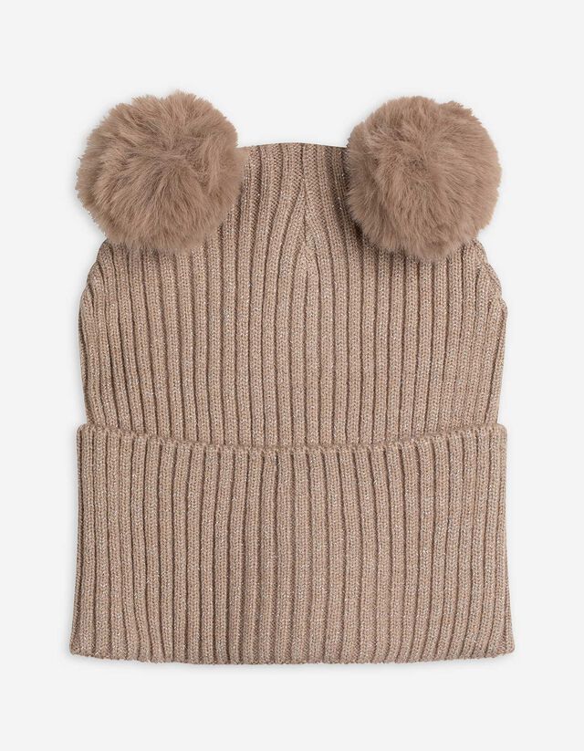 M&uuml;tze - Rippstrick - beige