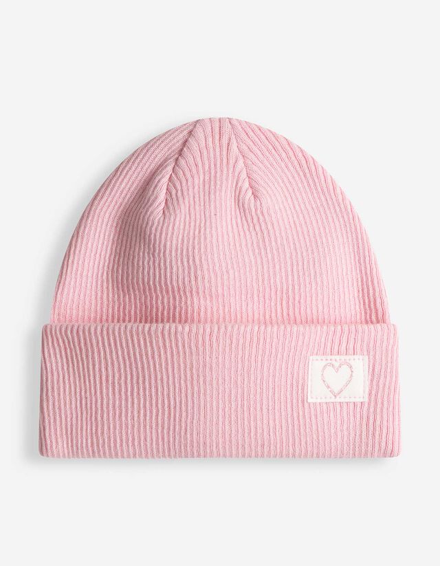 M&uuml;tze - Gerippt - rosa