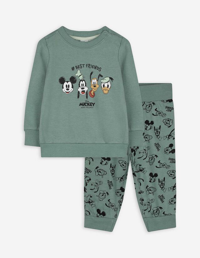 Set aus Sweatshirt und Hose - Mickey & Friends - t&uuml;rkis