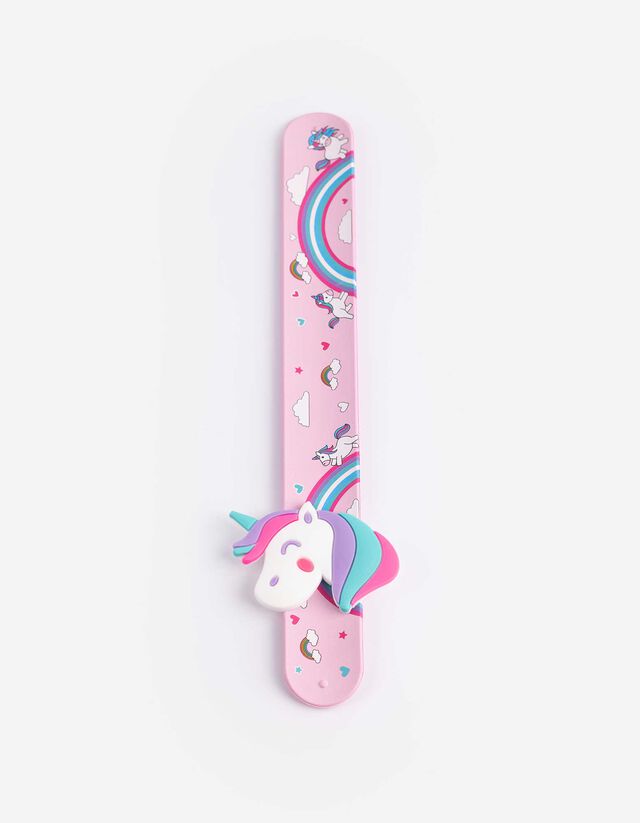 Slap-Armband - Einhorn - rosa