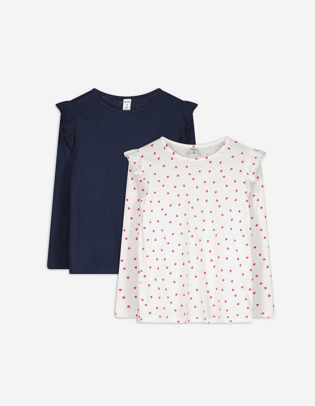 Langarmshirt - 2er-Pack