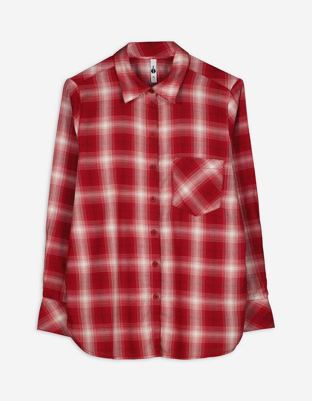 Bluse - Karomuster - rot