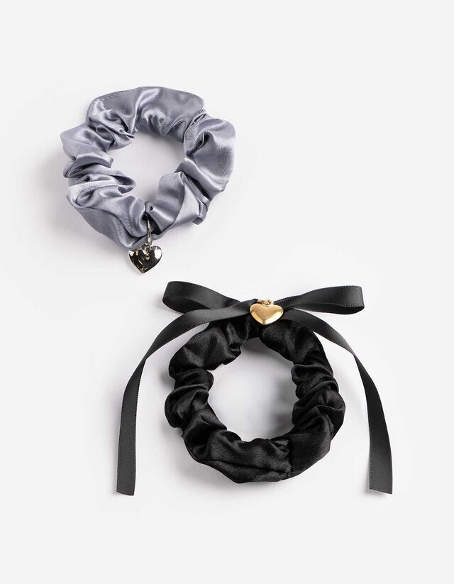 Haargummi - 2er-Pack - schwarz